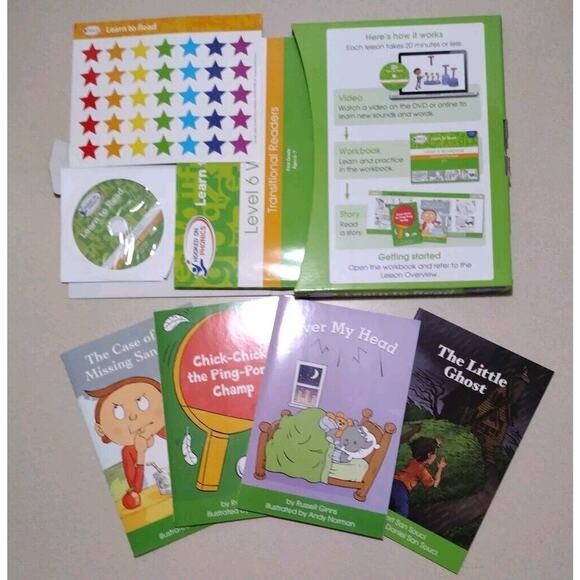 Hooked on Phonics 1st Grade Learn to Read DVDs and Booklet - Picture 3 of 5